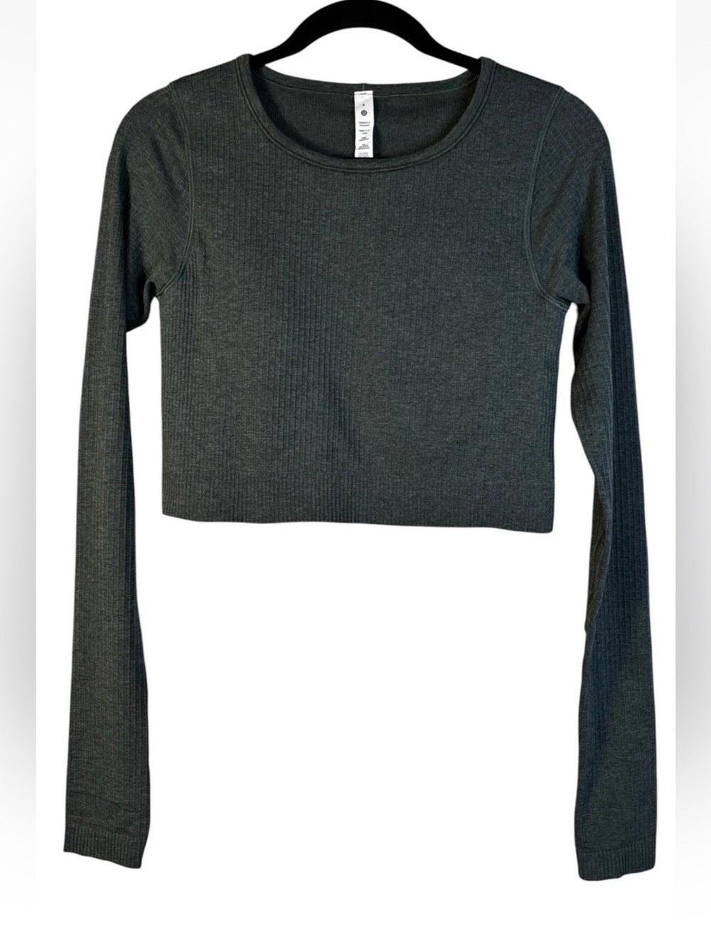 Lululemon Ebb to Street Long Sleeve Top Green in size 8